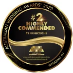 2023 Highly Commended - Wedding DJ - Australian Wedding Awards